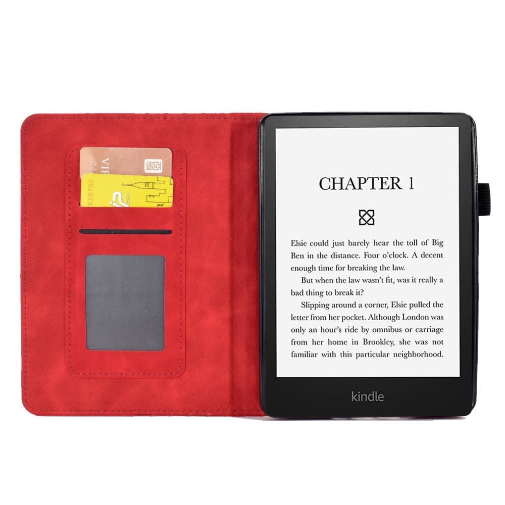 Custodia portacarte Amazon Kindle Paperwhite Signature Edition (2023) rosso