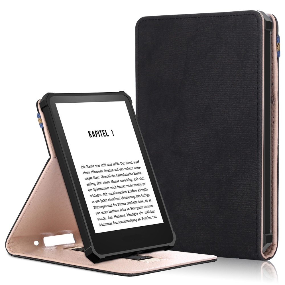 Custodia con cinturino a mano Amazon Kindle 11th gen (2022) nero