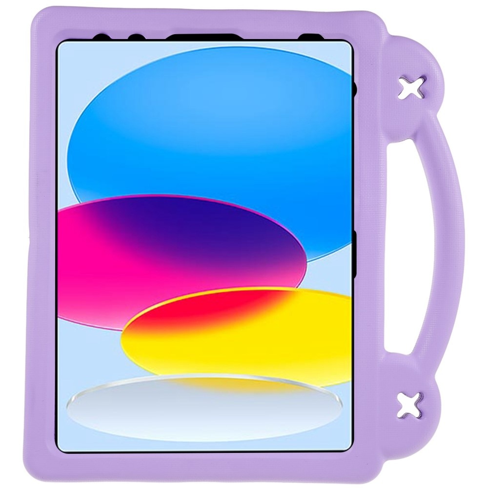 Kickstand Cover anti-urto per bambini iPad 10.9 10th Gen (2022) viola