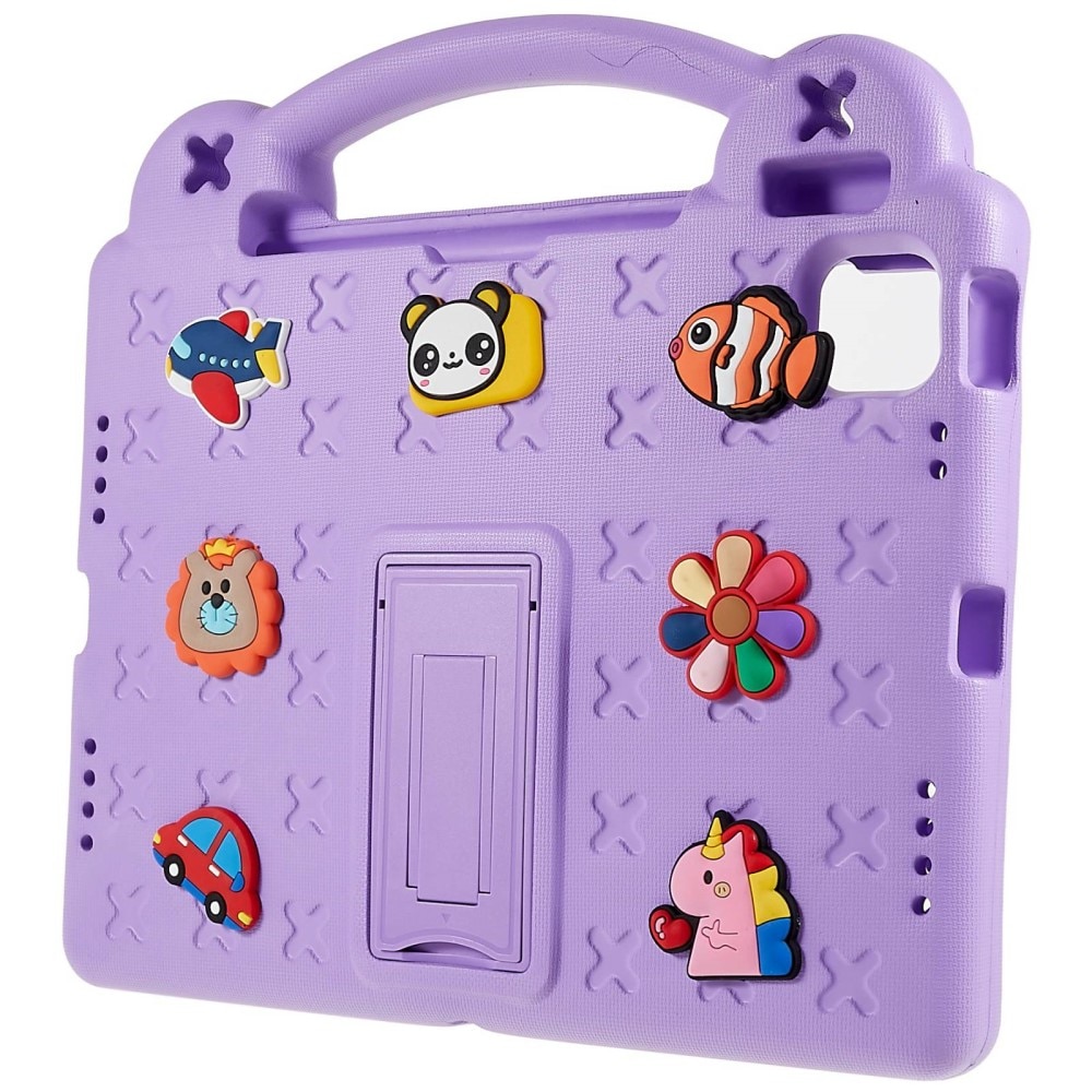 Kickstand Cover anti-urto per bambini iPad 10.9 10th Gen (2022) viola