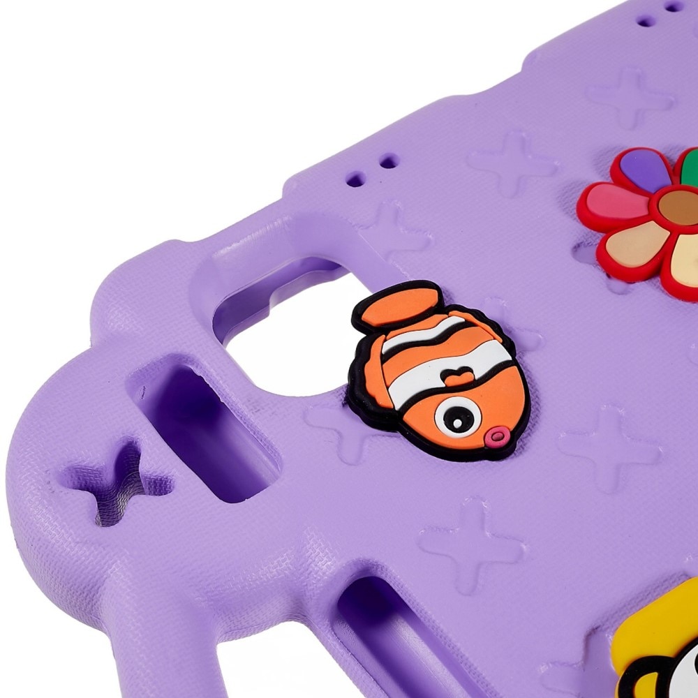 Kickstand Cover anti-urto per bambini iPad 10.9 10th Gen (2022) viola