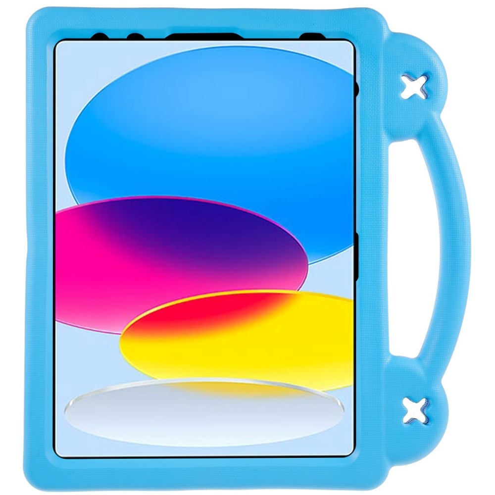 Kickstand Cover anti-urto per bambini iPad 10.9 10th Gen (2022) blu