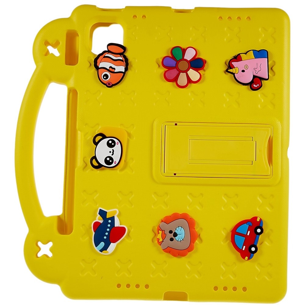 Kickstand Cover anti-urto per bambini iPad 10.9 10th Gen (2022) giallo