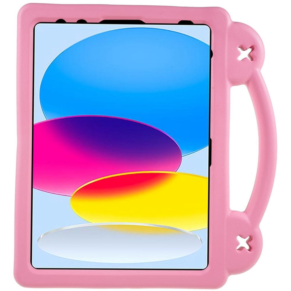 Kickstand Cover anti-urto per bambini iPad 10.9 2022 (10th gen) rosa