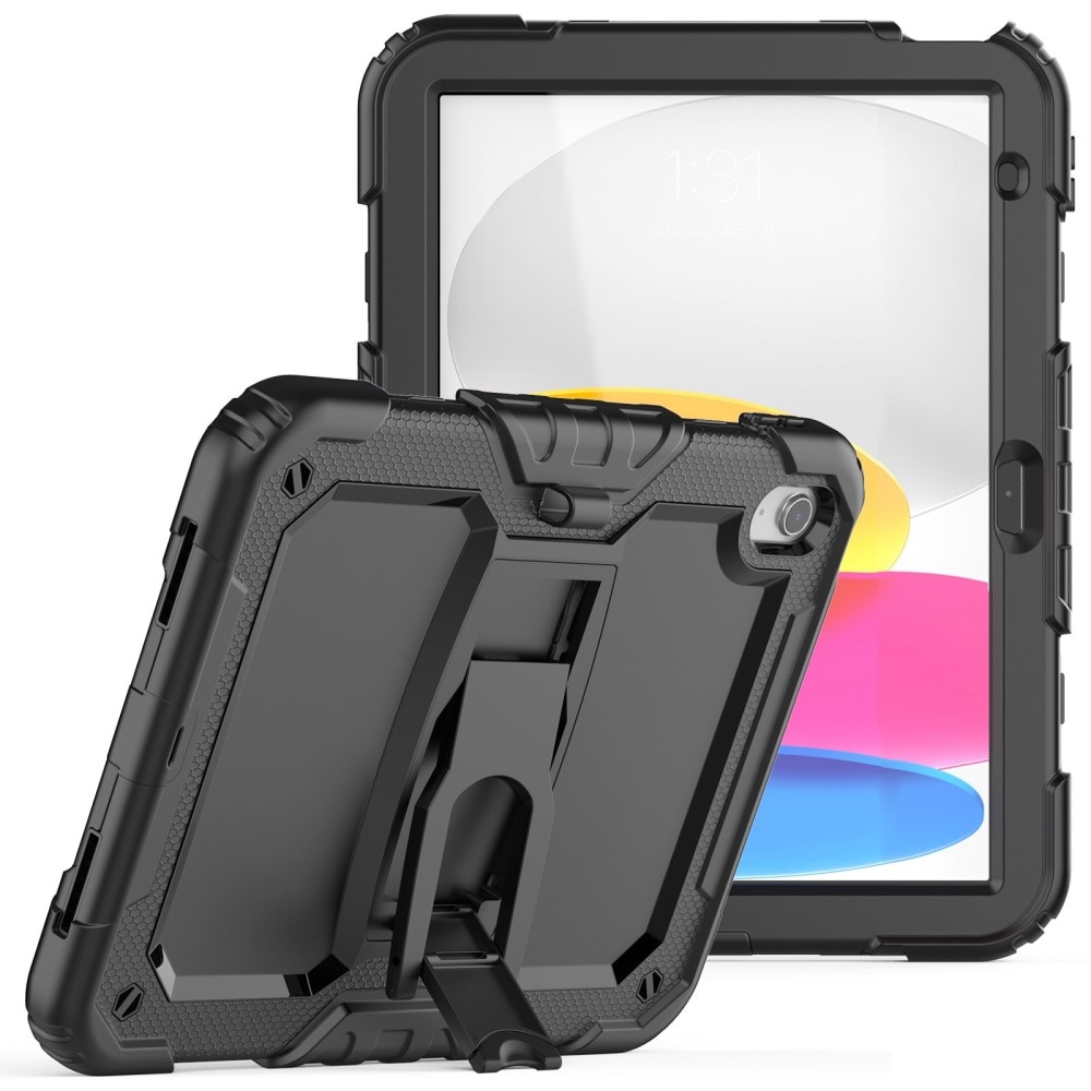 Full Cover Rugged Kickstand Case iPad 10.9 10th Gen (2022) nero