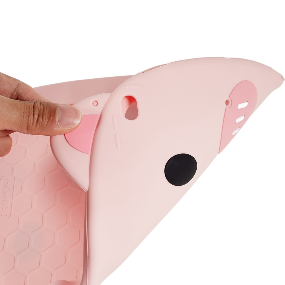 Custodia maiale di silicone per bambini per iPad 10.2 7th Gen (2019) rosa