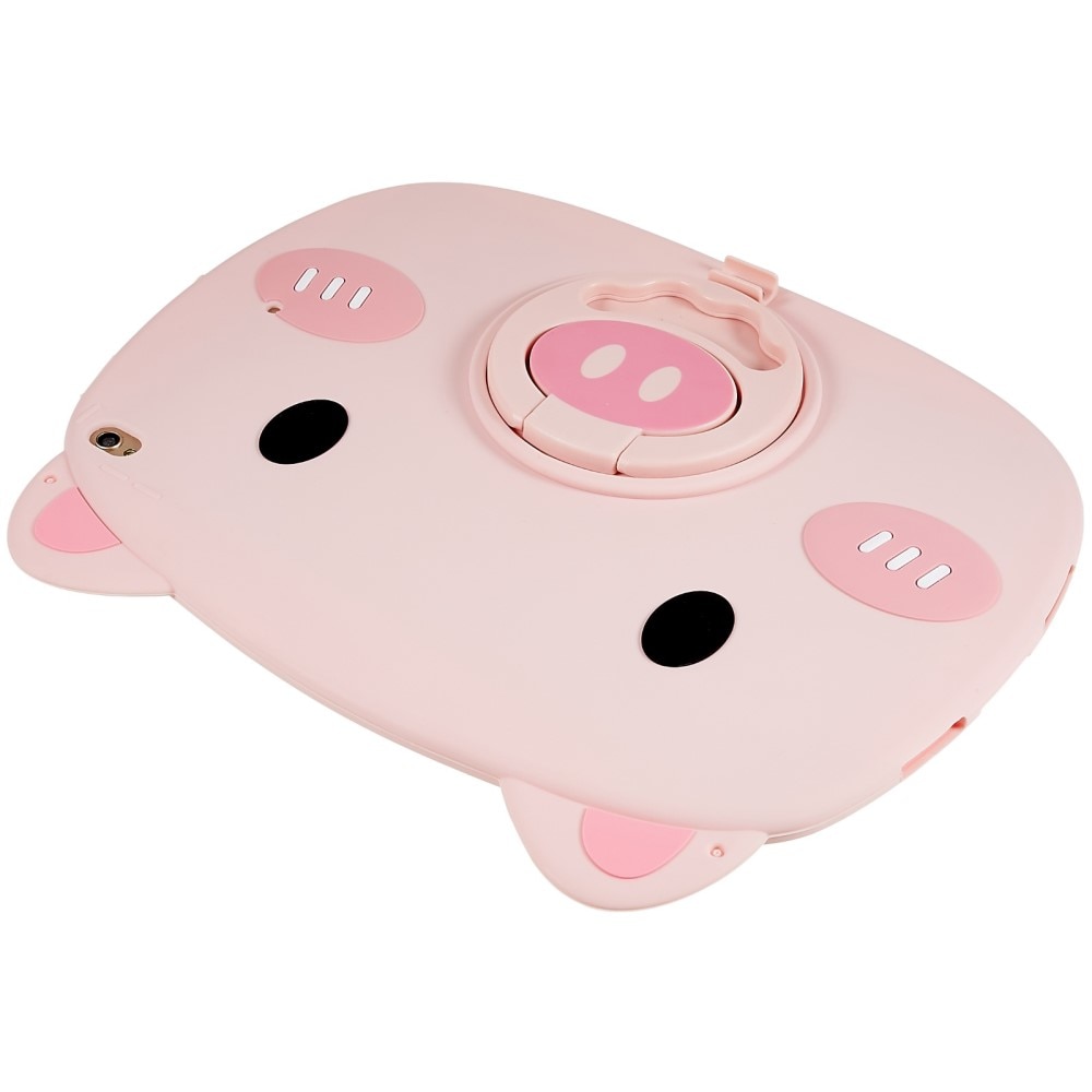 Custodia maiale di silicone per bambini per iPad 10.2 7th Gen (2019) rosa