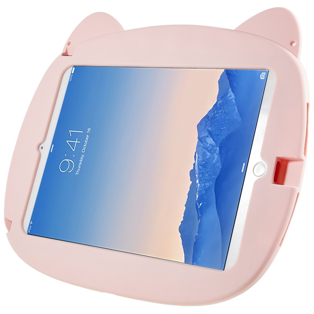 Custodia maiale di silicone per bambini per iPad 9.7 6th Gen (2018) rosa