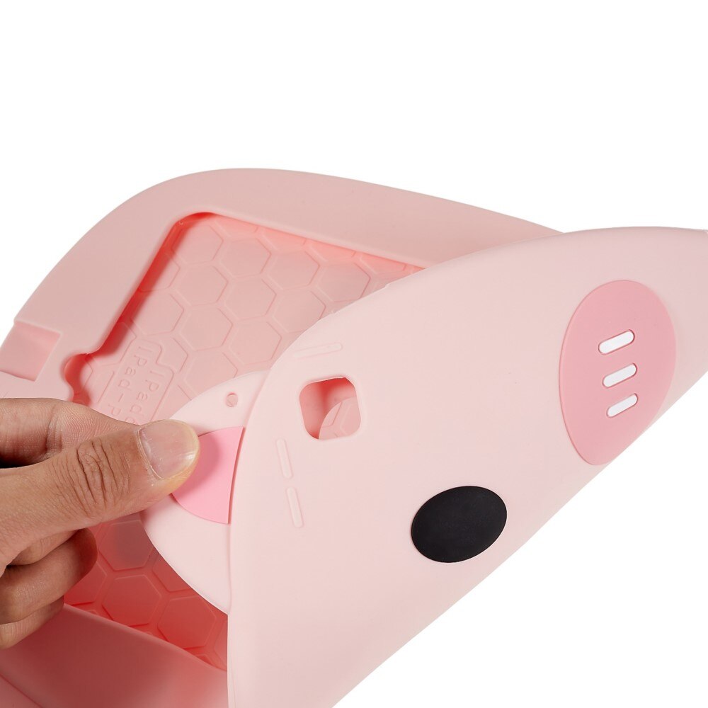 Custodia maiale di silicone per bambini per iPad Air 9.7 1st Gen (2013) rosa