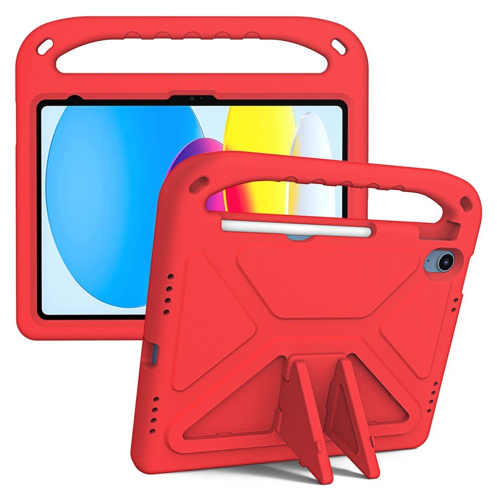 Custodia EVA con maniglia per bambini per Apple iPad 10.9 10th Gen (2022) Rosso