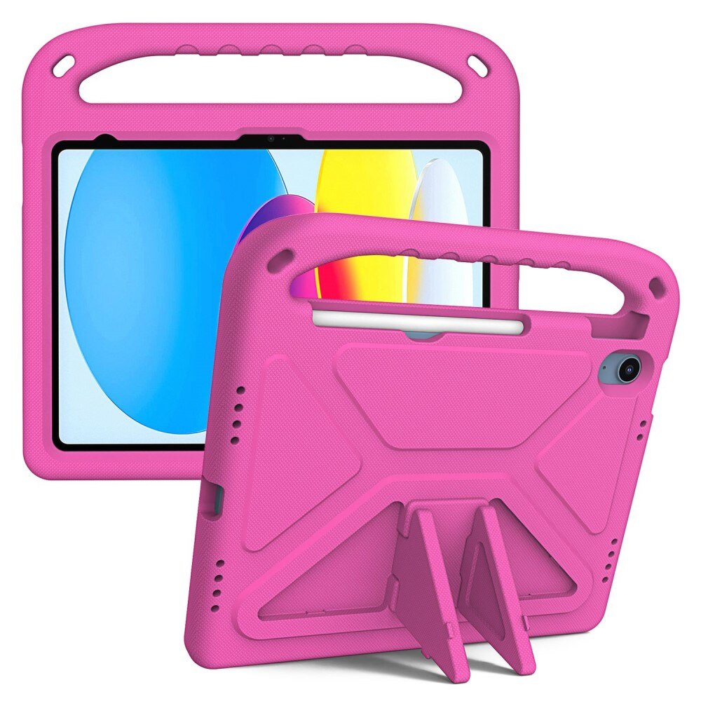 Custodia EVA con maniglia per bambini per iPad 10.9 10th Gen (2022) rosa