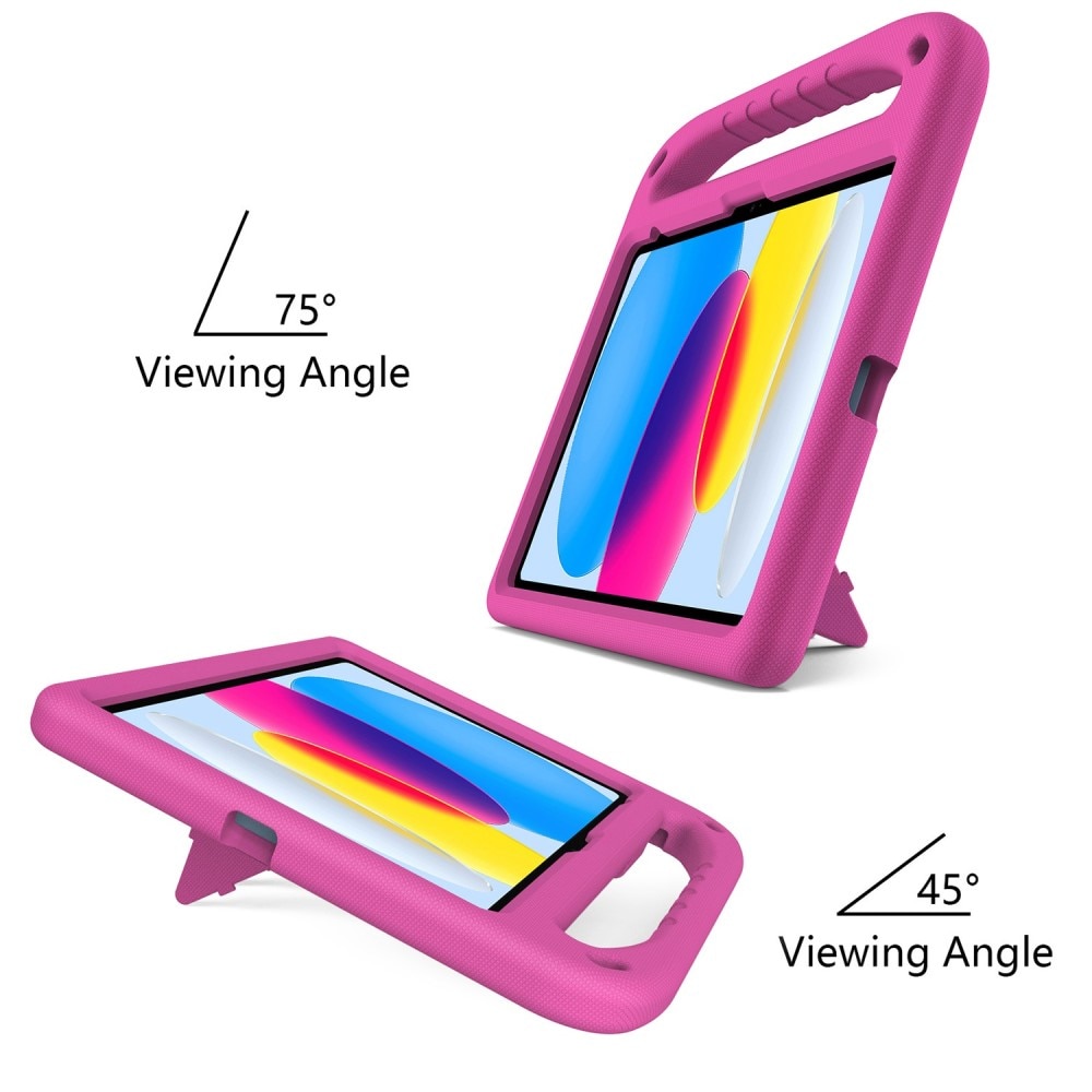 Custodia EVA con maniglia per bambini per iPad 10.9 10th Gen (2022) rosa