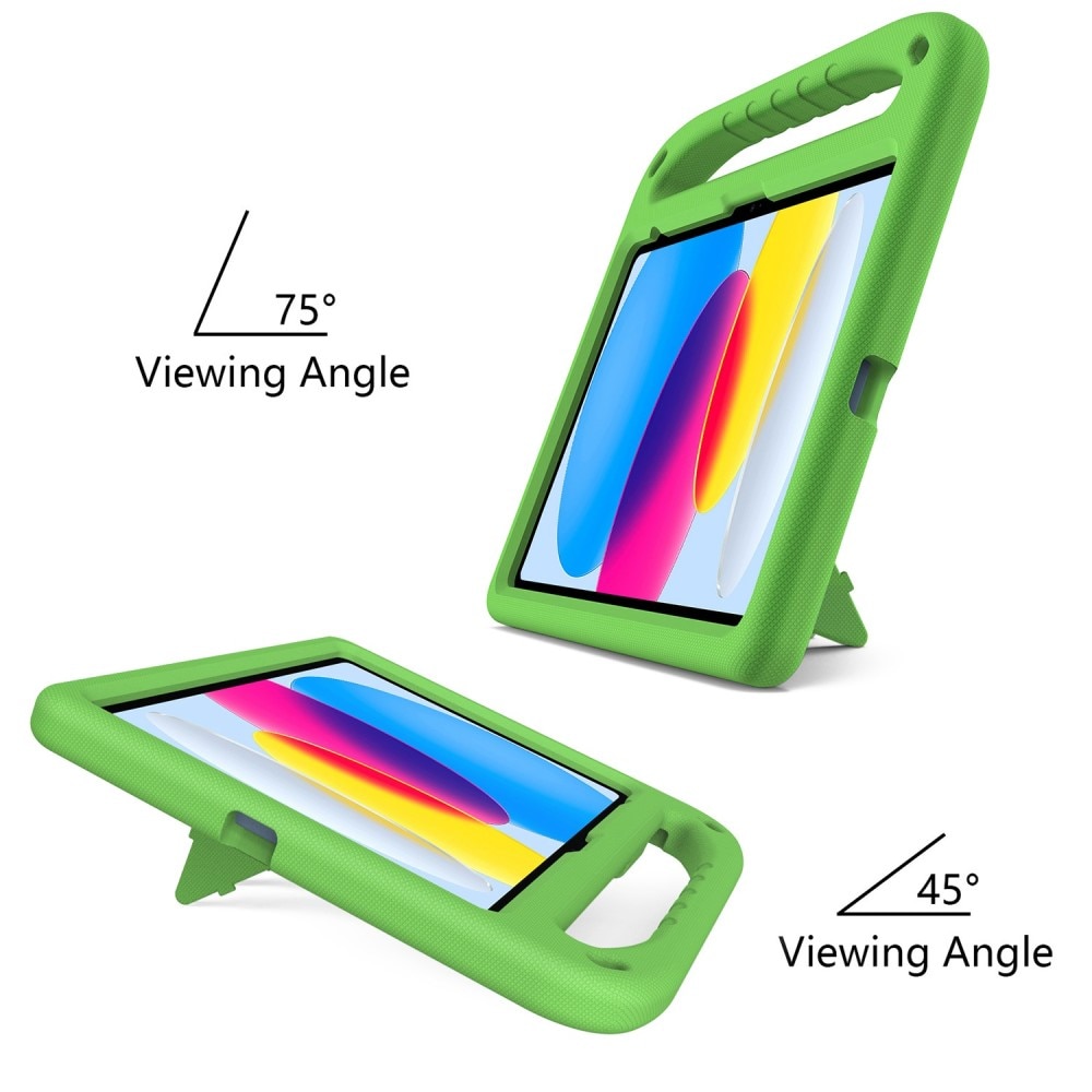 Custodia EVA con maniglia per bambini per iPad 10.9 10th Gen (2022) verde