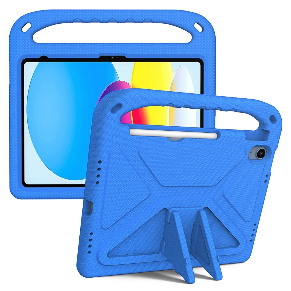 Custodia EVA con maniglia per bambini per iPad 10.9 10th Gen (2022) blu