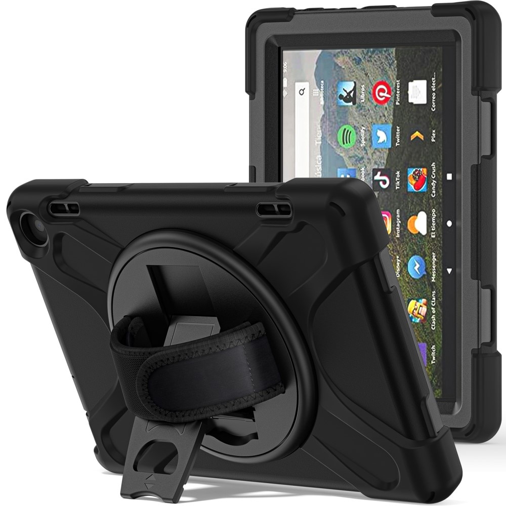 Custodia ibrida antiurto Amazon Fire HD 8 nero