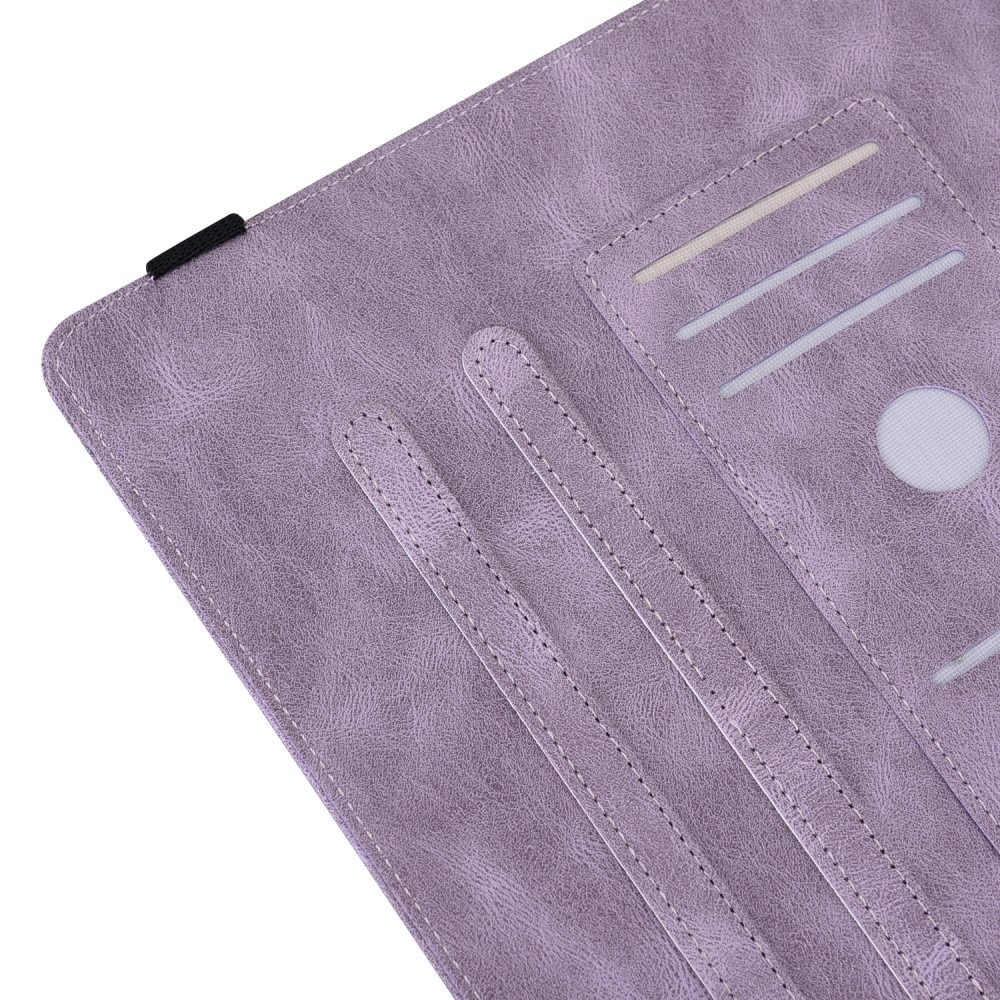 Custodia in pelle con farfalla Xiaomi Pad 6 viola