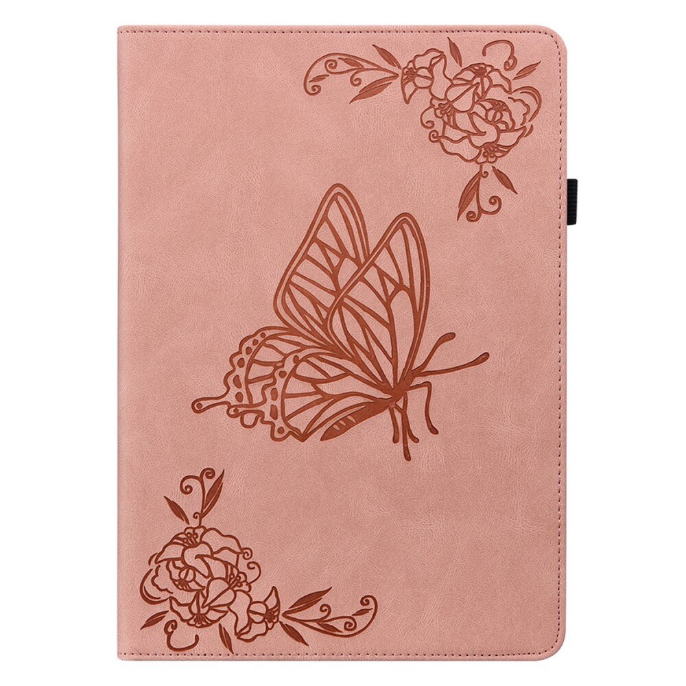 Custodia in pelle con farfalla Xiaomi Pad 6 Rosa