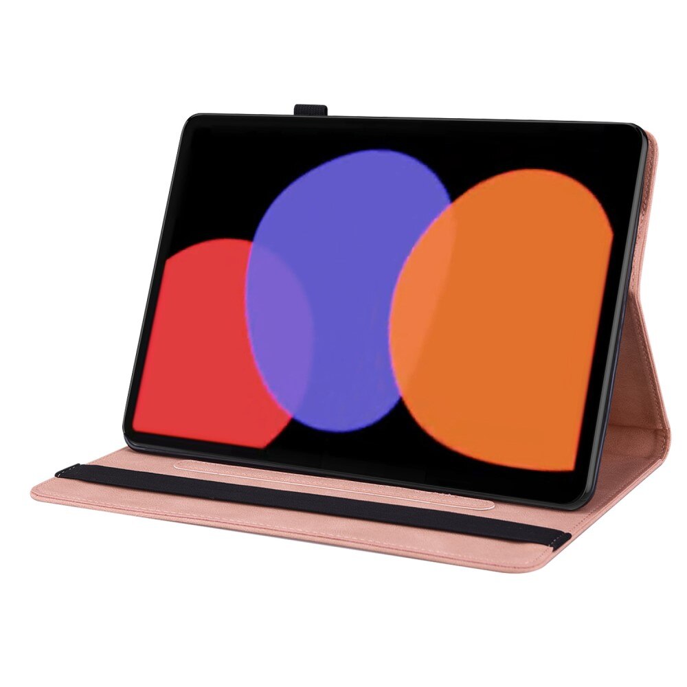 Custodia in pelle con farfalla Xiaomi Pad 6 Rosa