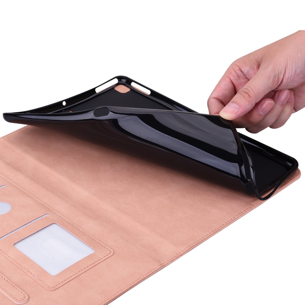 Custodia in pelle con farfalla Xiaomi Pad 6 Rosa