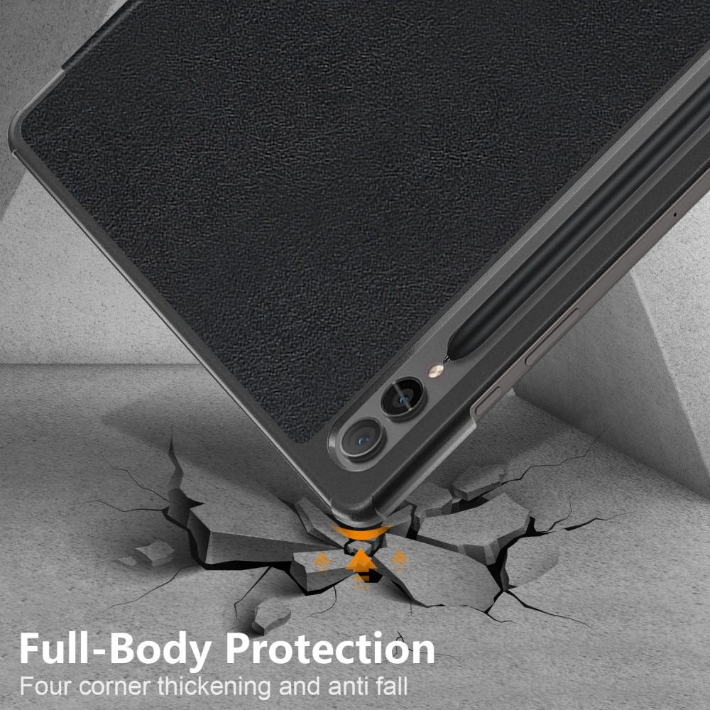 Cover Tri-Fold Samsung Galaxy Tab S9 Plus nero