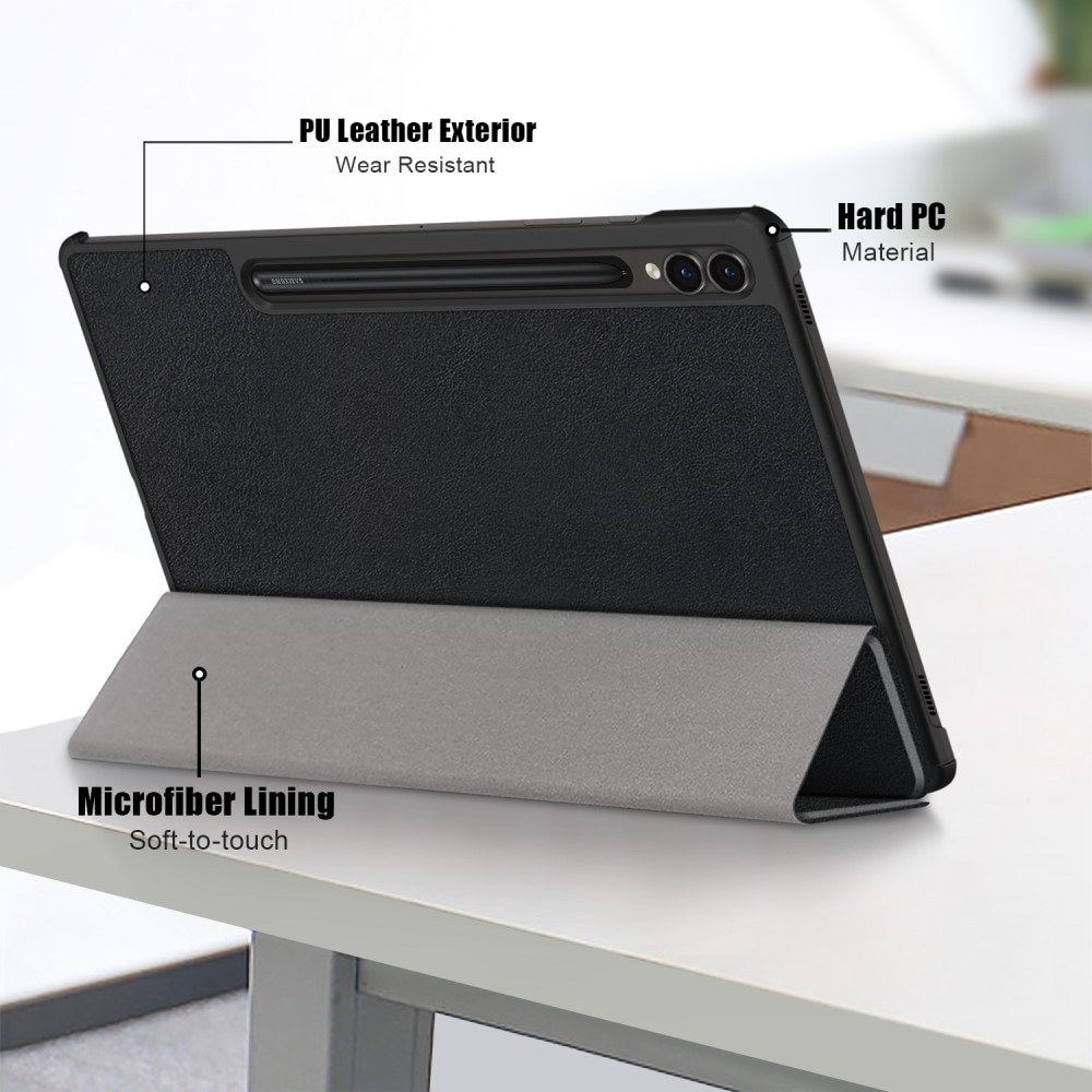 Cover Tri-Fold Samsung Galaxy Tab S9 Plus nero