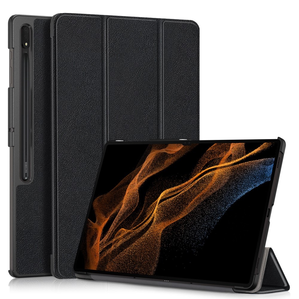 Cover Tri-Fold Samsung Galaxy Tab S9 Ultra nero