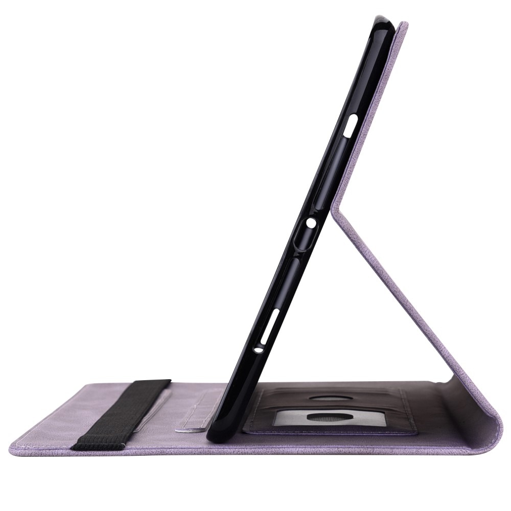 Custodia in pelle con farfalla Samsung Galaxy Tab S9 FE Plus viola