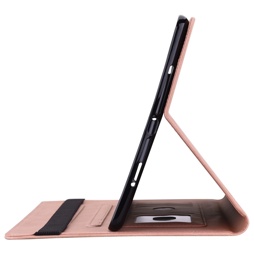Custodia in pelle con farfalla Samsung Galaxy Tab S9 FE Plus rosa