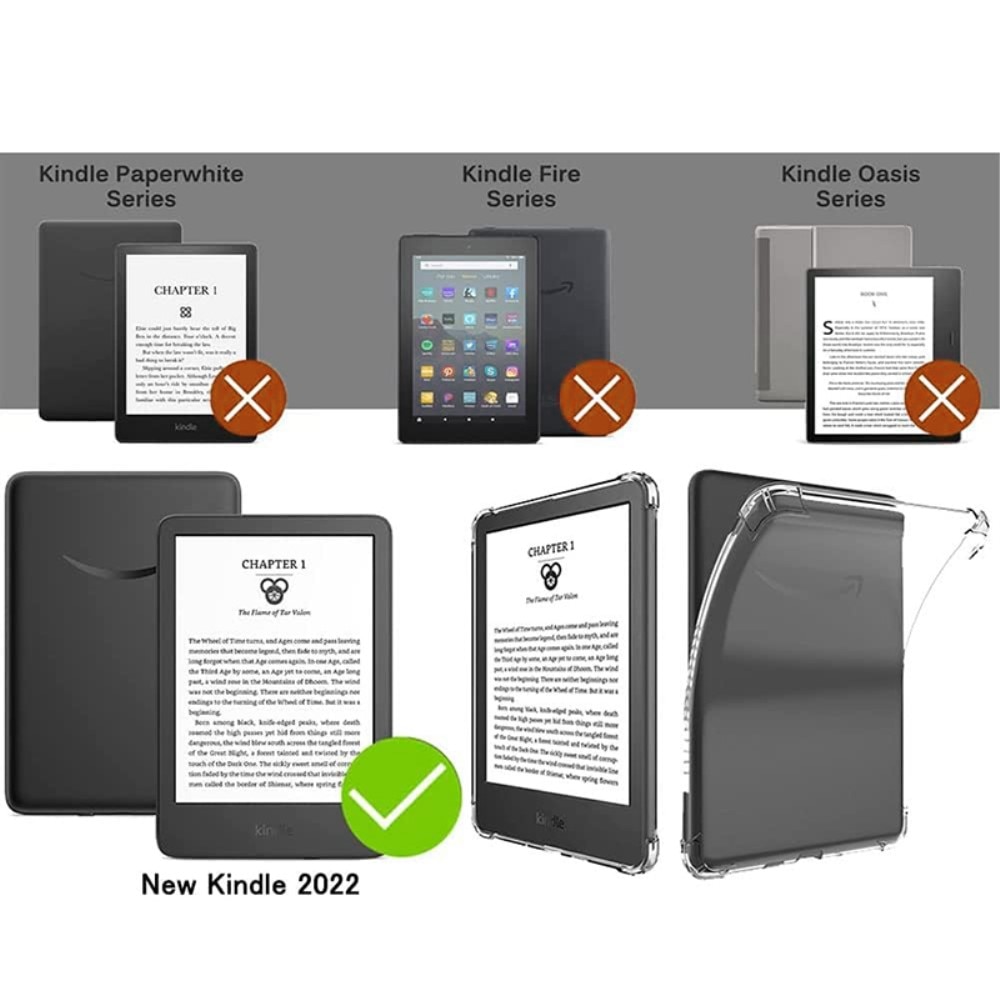 Cover Amazon Kindle 6" (2022) trasparente