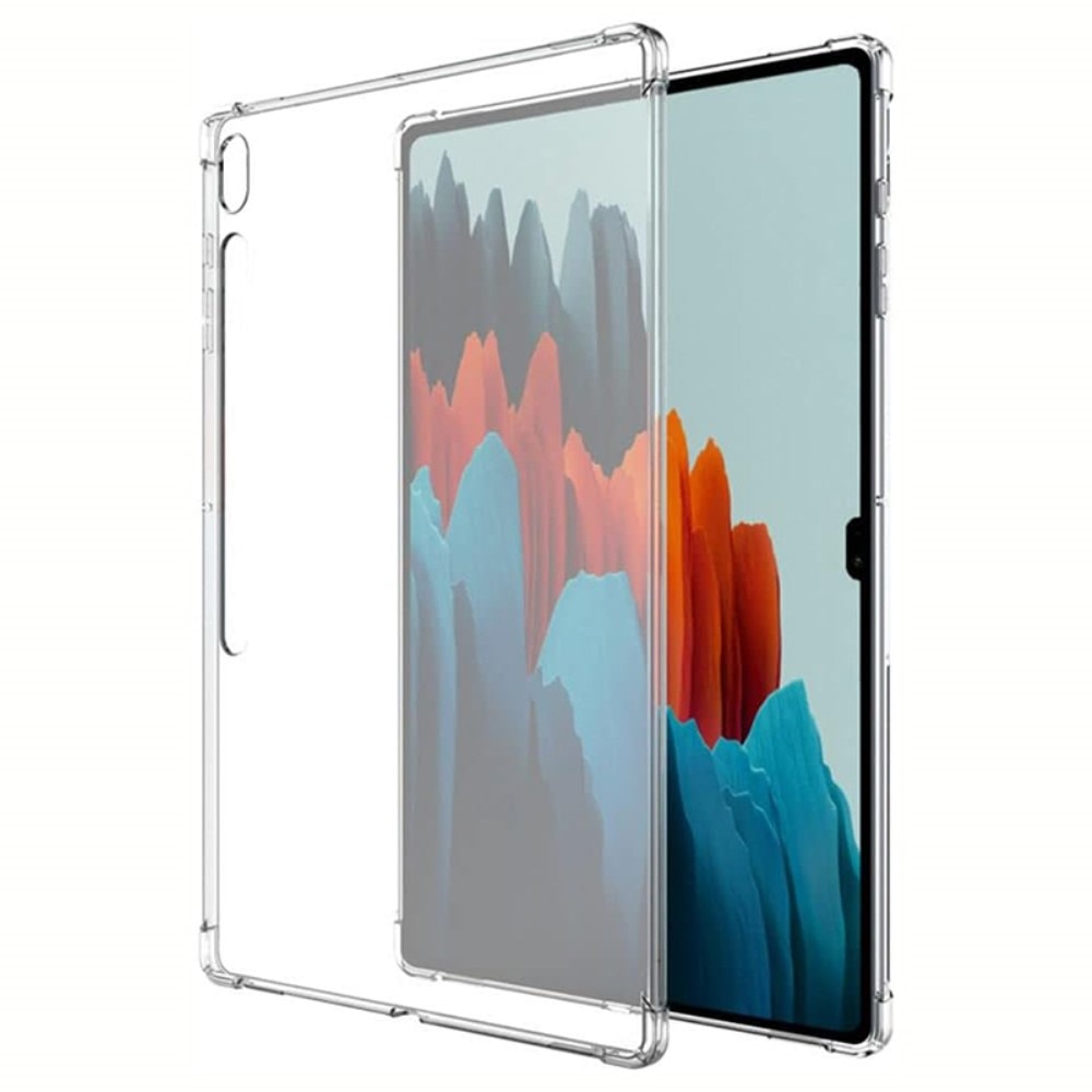 Cover TPU resistente agli urti Samsung Galaxy Tab S7 Plus trasparente