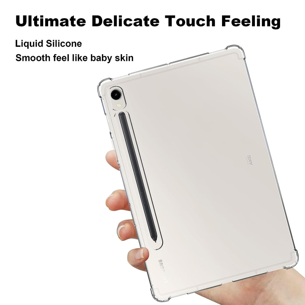 Cover TPU resistente agli urti Samsung Galaxy Tab S9 trasparente