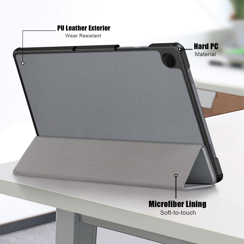 Cover Tri-Fold Samsung Galaxy Tab A9 Plus grigio