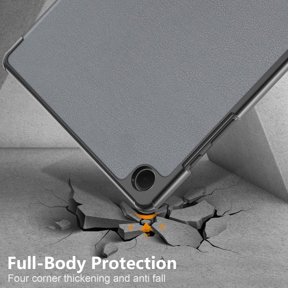 Cover Tri-Fold Samsung Galaxy Tab A9 Plus grigio