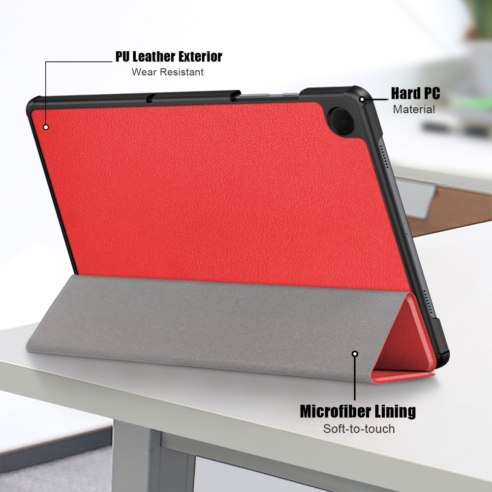 Cover Tri-Fold Samsung Galaxy Tab A9 Plus rosso