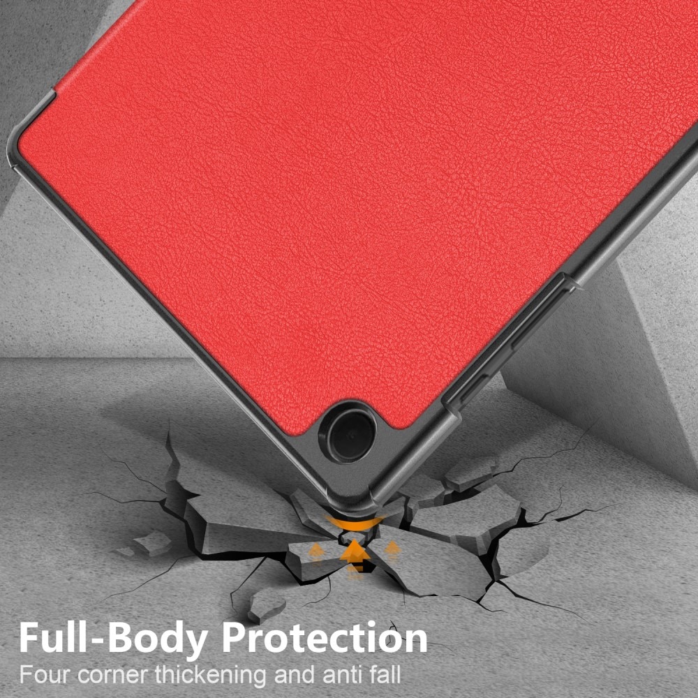Cover Tri-Fold Samsung Galaxy Tab A9 Plus rosso