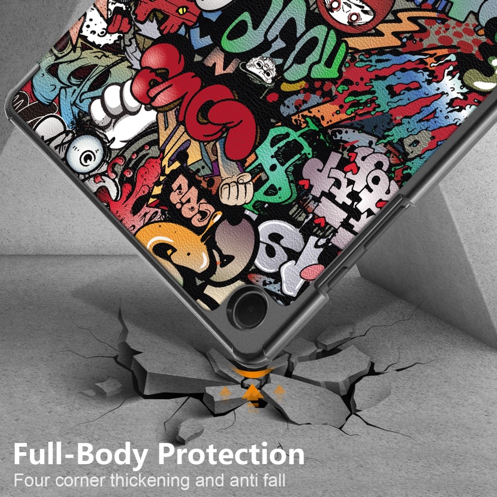 Cover Tri-Fold Samsung Galaxy Tab A9 Plus Graffiti