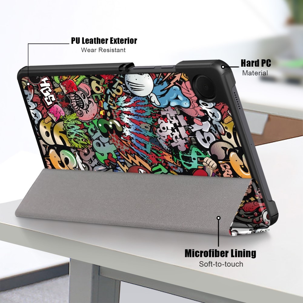 Cover Tri-Fold Samsung Galaxy Tab A9 Graffiti