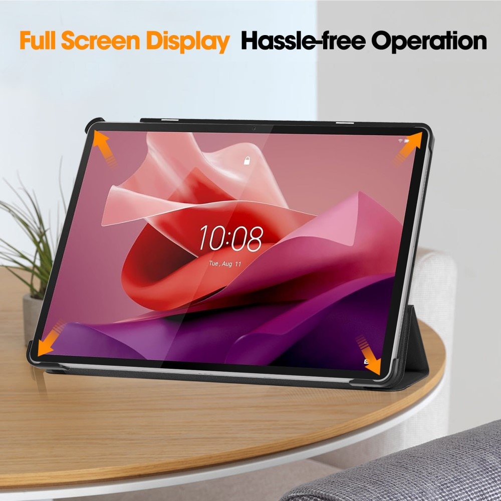 Cover Tri-Fold con portapenne Lenovo Tab P12 Nero