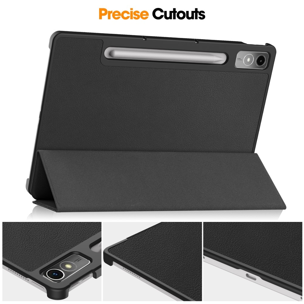 Cover Tri-Fold con portapenne Lenovo Tab P12 Nero