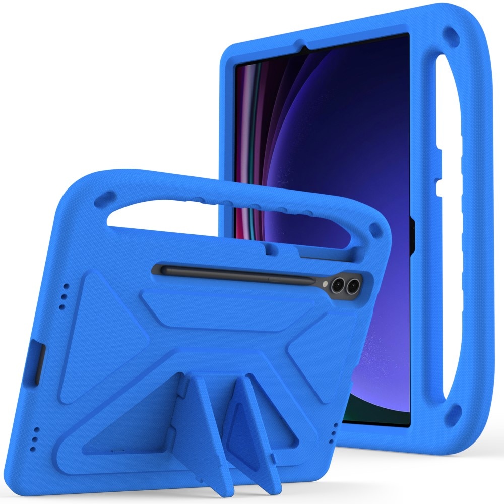 Custodia EVA con maniglia per bambini per Samsung Galaxy Tab S7 Plus blu