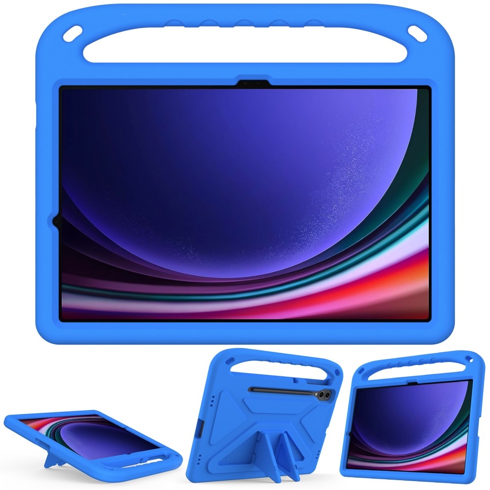 Custodia EVA con maniglia per bambini per Samsung Galaxy Tab S7 Plus blu