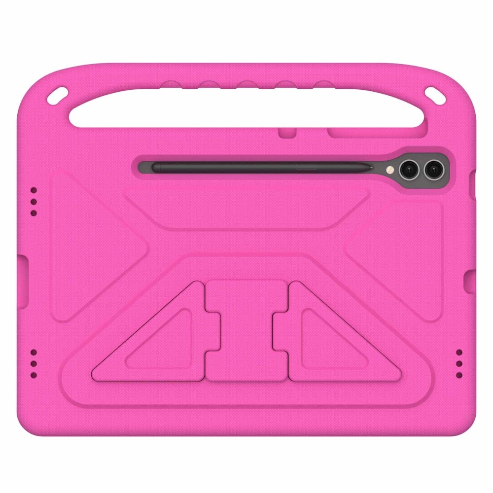 Custodia EVA con maniglia per bambini per Samsung Galaxy Tab S9 Plus rosa
