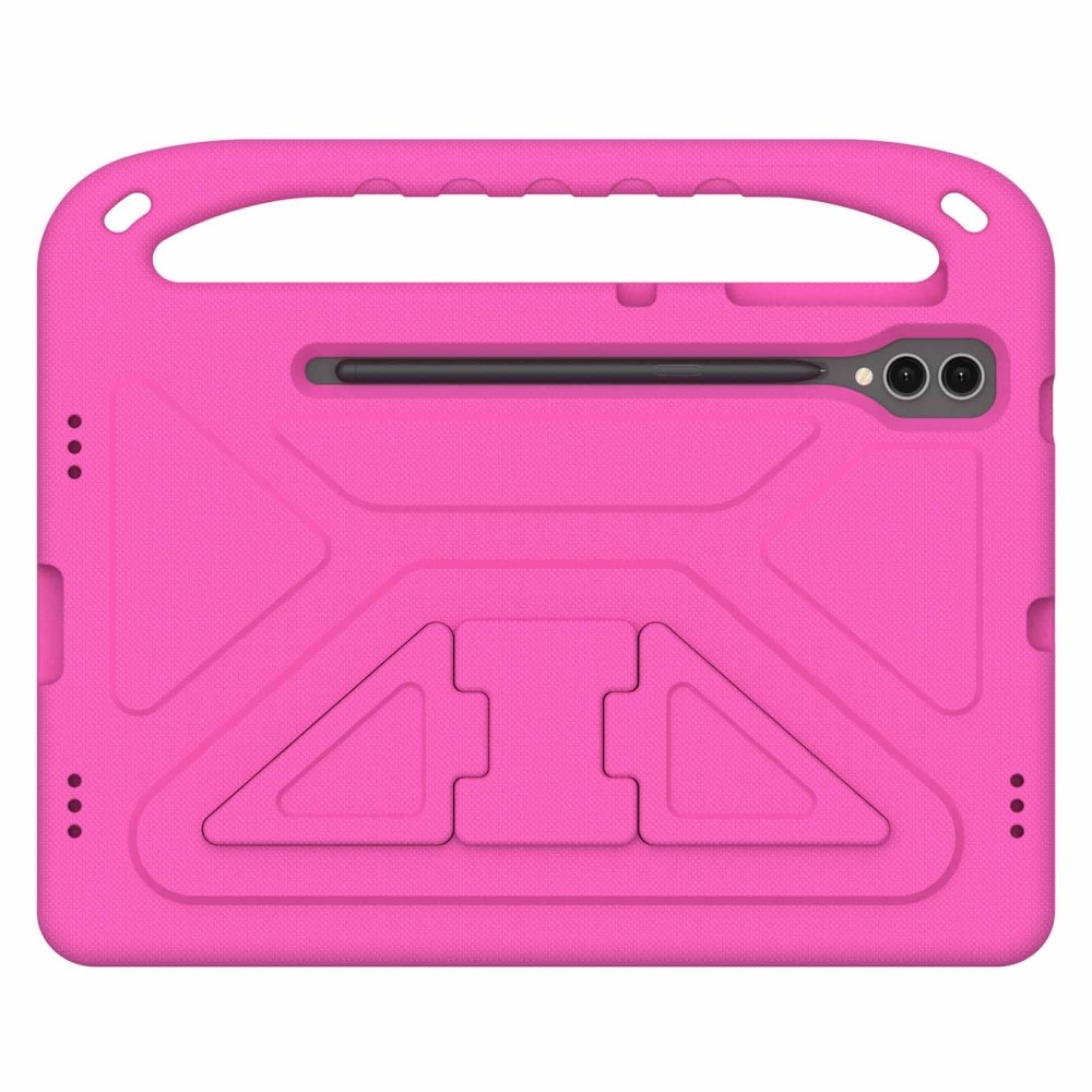 Custodia EVA con maniglia per bambini per Samsung Galaxy Tab S8 Plus rosa