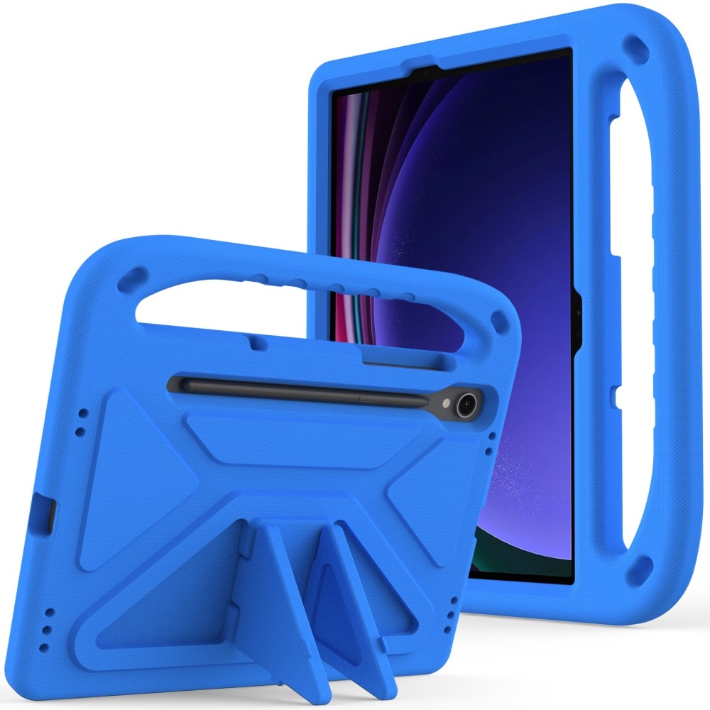 Custodia EVA con maniglia per bambini per Samsung Galaxy Tab S9 blu