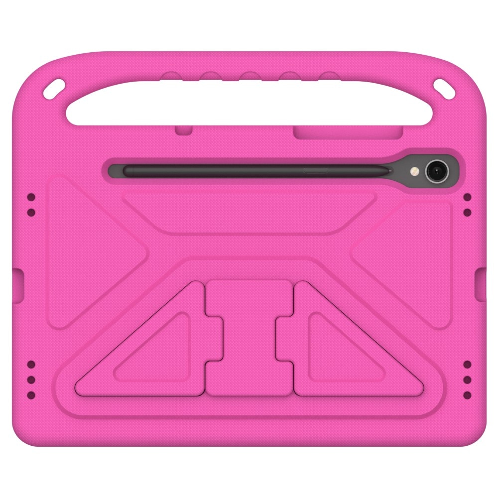 Custodia EVA con maniglia per bambini per Samsung Galaxy Tab S8 rosa