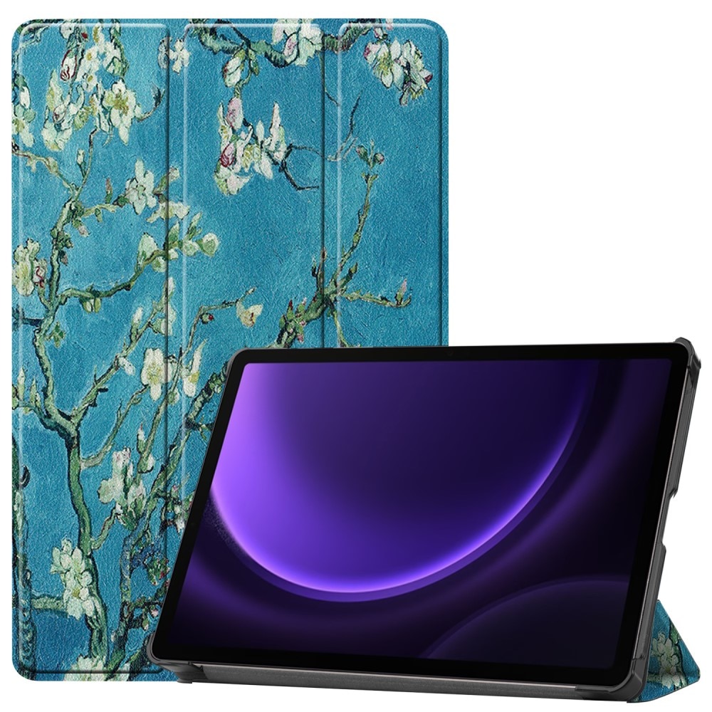 Cover Tri-Fold Samsung Galaxy Tab S9 FE Plus Fiori di ciliegio