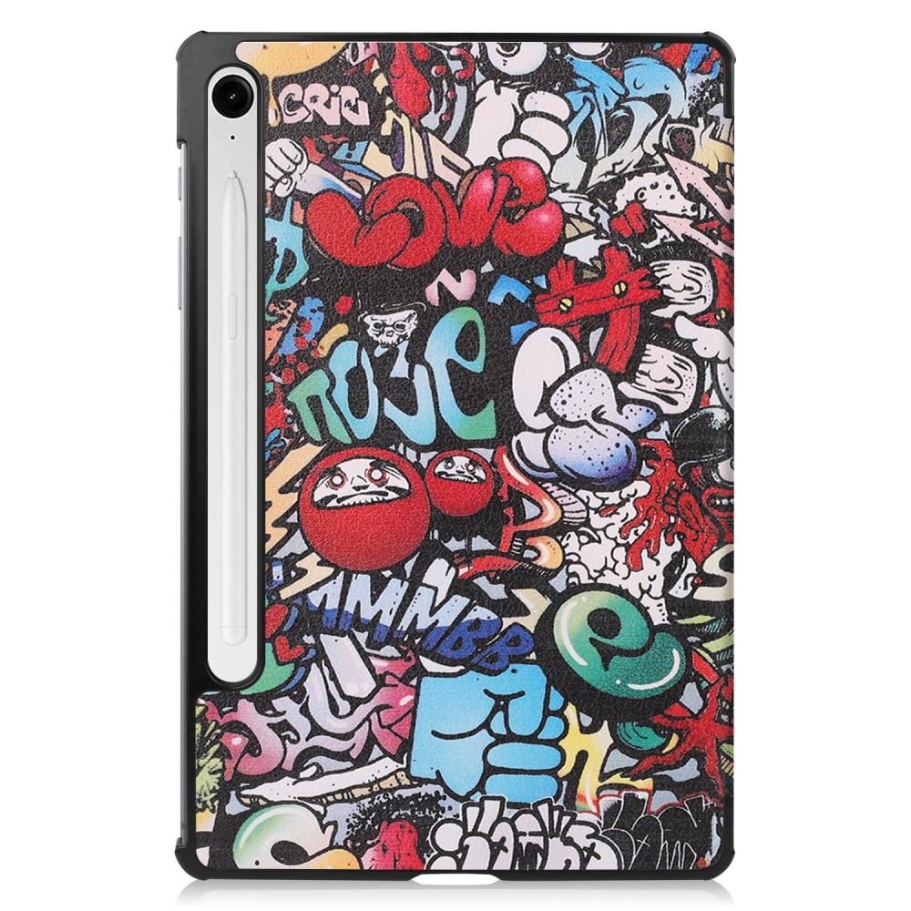 Cover Tri-Fold Samsung Galaxy Tab S9 FE Graffiti