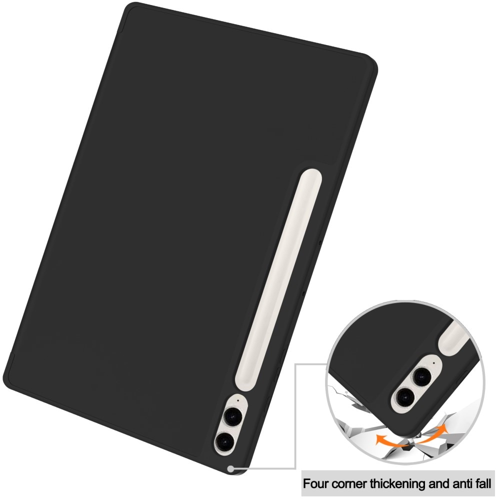 Cover Tri-Fold con portapenne Samsung Galaxy Tab S9 FE Plus nero