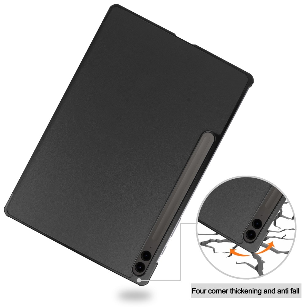 Cover Tri-Fold Samsung Galaxy Tab S9 FE Plus nero