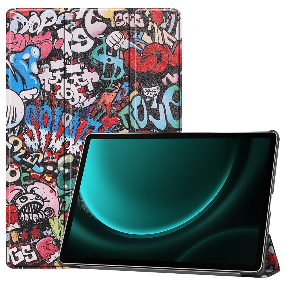 Cover Tri-Fold Samsung Galaxy Tab S9 FE Plus Graffiti
